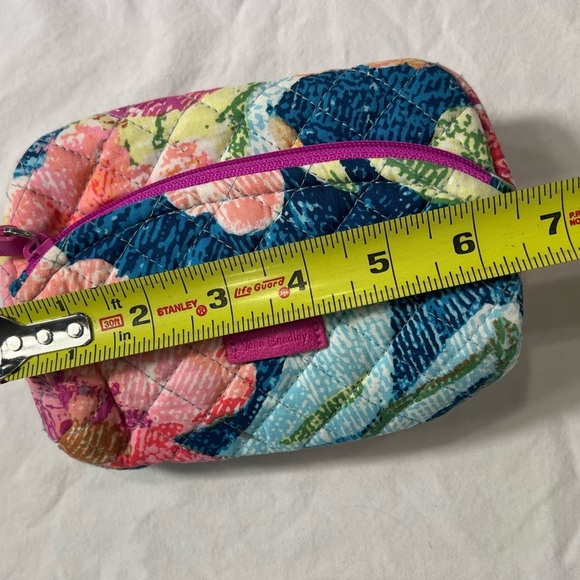 3 piece Vera Bradley Cotton Hadley Satchel Purse zip wallet small cosmetic pouch - Picture 11 of 16